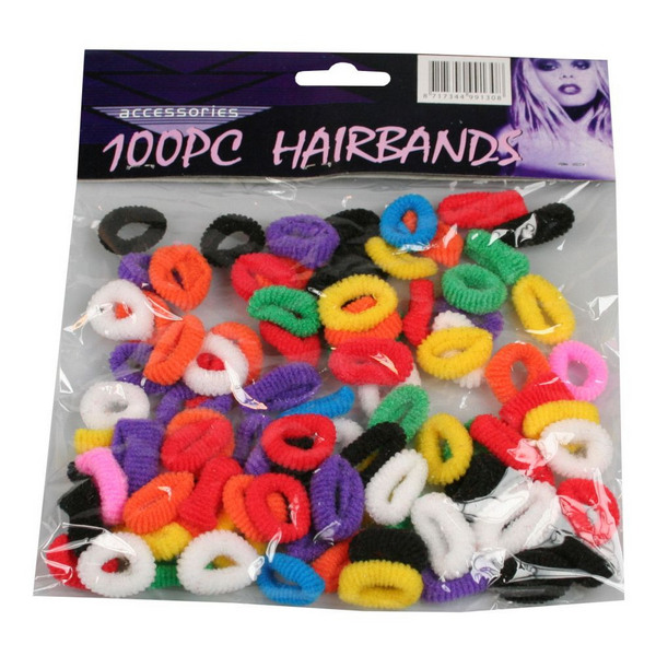 Benson Pienet Hiuslenkit / Small Hair Bands, 100 kpl
